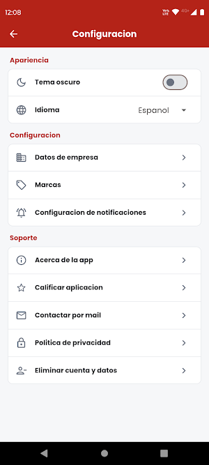 ControlApp Screenshot 2