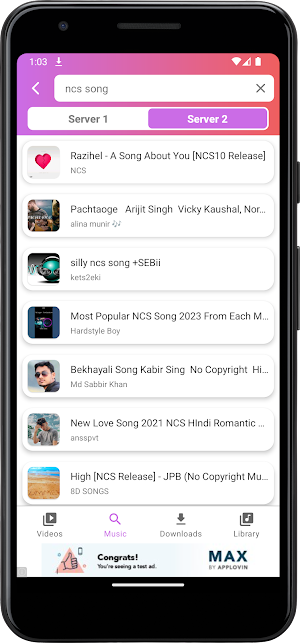 YMusic App Screenshot 1