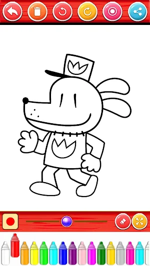 Dog Man Coloring Book Screenshot 0