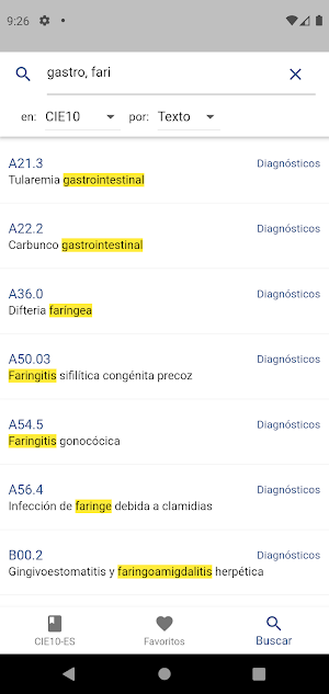 cie10-es Screenshot 2