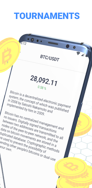Cryptotrade trading simulator Screenshot 1