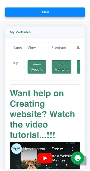 Website builder/ creator Screenshot 2