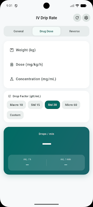 IV Drip Rate Calculator Screenshot 2