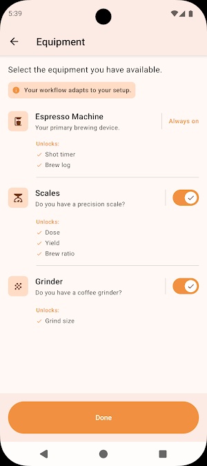 Bean to Cup: Espresso Timer Screenshot 3