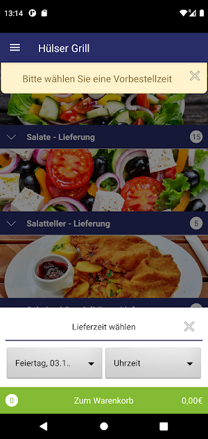 Hülser Grill Screenshot 2