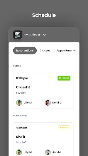 RIV Athletics Screenshot 2