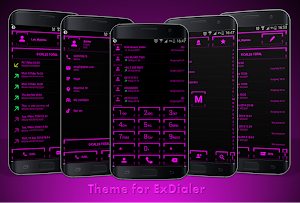 Theme for ExDialer Neon Purple Screenshot 0
