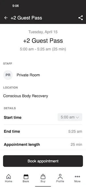 Conscious Body Recovery Screenshot 2