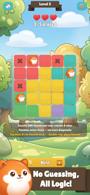 Floomies: Cozy Logic Puzzle Screenshot 1