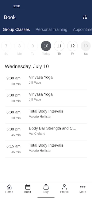 Vine Health and Fitness Screenshot 1