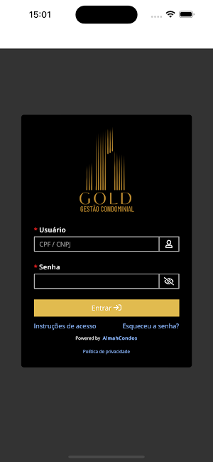 Gold Gestão Condominial Screenshot 1