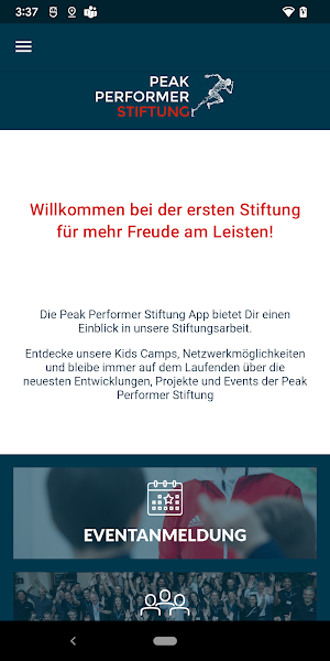 Peak Performer Stiftung Screenshot 1