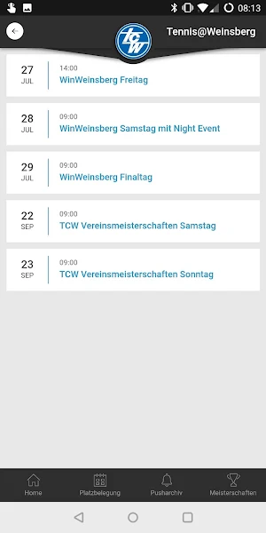 Tennis@Weinsberg Screenshot 3