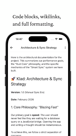 Klad: Git & Markdown Notes Screenshot 3