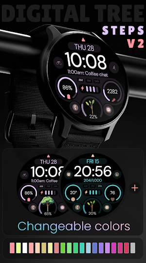 Digital Tree v2 watch face Screenshot 3