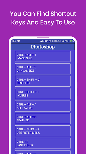 Shortcut Key : for Pc Laptop Screenshot 1