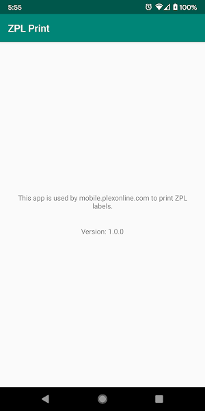 Plex ZPL Print Screenshot 1