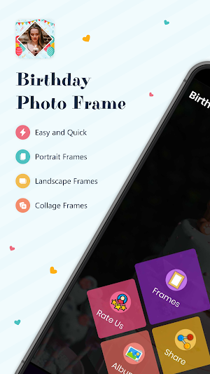 Birthday Photo Frame Editor Screenshot 1