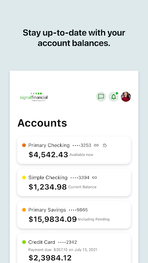 Signal Financial FCU Screenshot 2