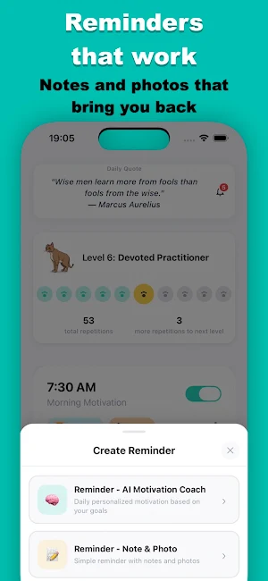 RemindMew: Achieve Goals Screenshot 2