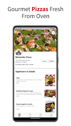 Mavericks Pizza Screenshot 0