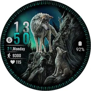 Wolf Story Watch Face Wear OS Screenshot 3