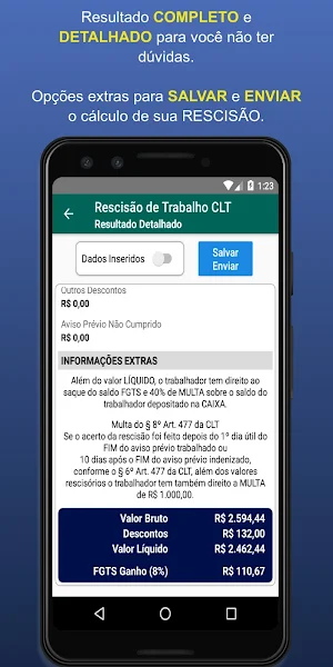 e-Benefícios - Cálculos e Benefícios Trabalhador Screenshot 3