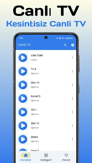 Canlı TV - Mobil Canlı TV İzle Screenshot 0