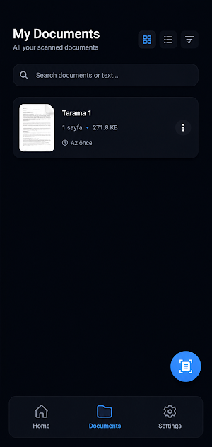 DocScan Pro PDF tarayıcı Screenshot 1