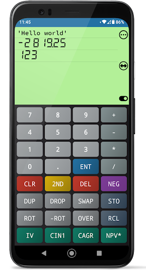 Forth Calculator Pro Screenshot 2