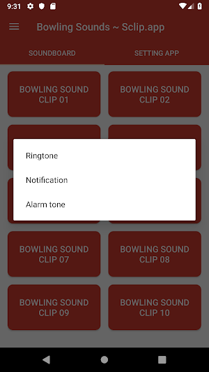 Bowling Sound Collections ~ Sclip.app Screenshot 2
