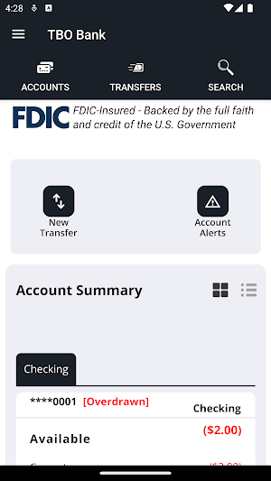 TBO Bank Mobile Screenshot 1