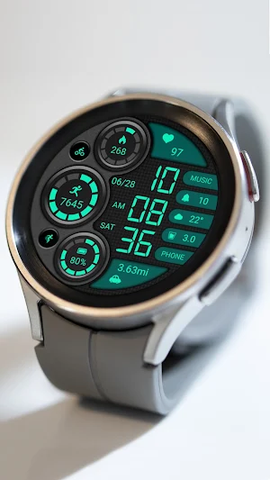Retro Green ZKin Watch Screenshot 2