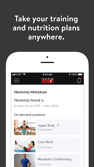 Training Zone App Screenshot 2