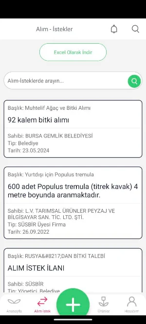 SÜSBİR Portal Screenshot 1