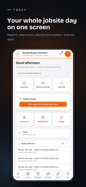 DailyBuild: Daily Site Reports Screenshot 0
