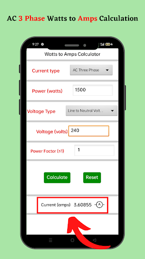Electrical Calculator app Screenshot 3