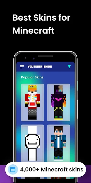 Youtuber Skins for Minecraft Screenshot 0