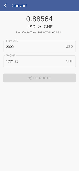 USD to CHF Screenshot 2