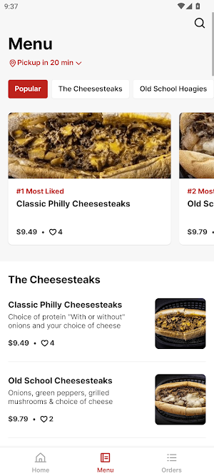 Old School Philly Cheesesteaks Screenshot 1