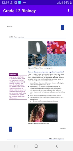 Grade 12 Biology Textbook ET Screenshot 3