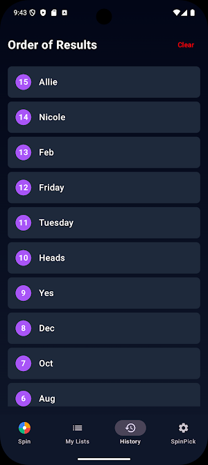 SpinPick Screenshot 2