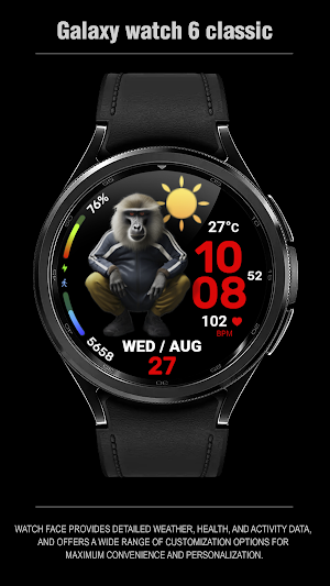 WFP 314 Monkeys Boss Watchface Screenshot 3