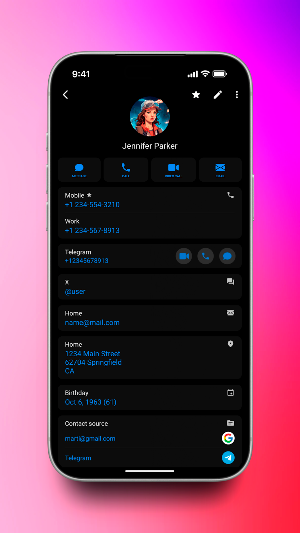 Alright Contacts Screenshot 1