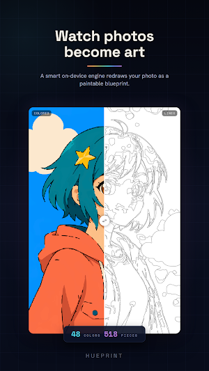 Hueprint - Paint by Numbers Screenshot 1