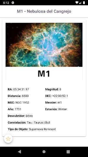 Messier Catalogue Screenshot 3