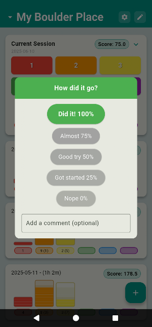 Boulder Logger Screenshot 2