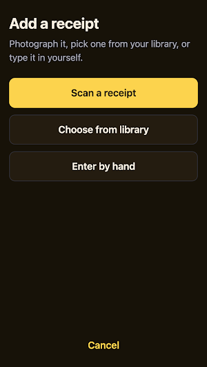 WiseLedger: Receipt Folders Screenshot 1
