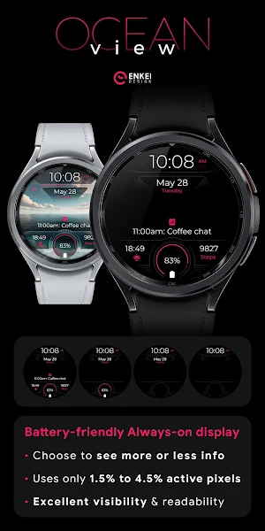 Ocean View - watch face Screenshot 2