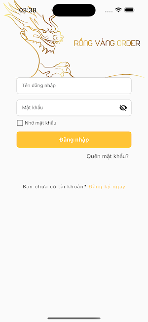 Rồng Vàng Order Screenshot 1